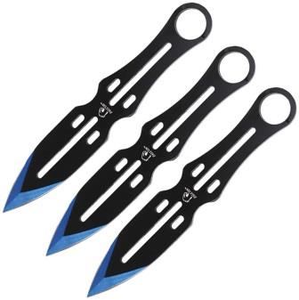 FLNA5103BL Falcon Throwing Knife Set Blue