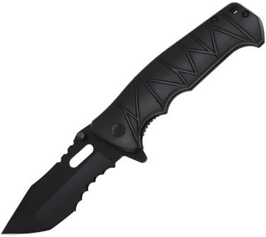 FLNKS1025BK Falcon Linerlock Pocket Knife Spring Assisted Opening Black