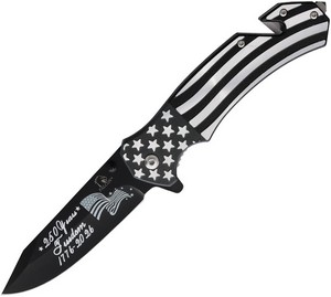 FLNKS2817FD Falcon Rescue Linerlock Pocket Knife Spring Assisted Opening USA 250