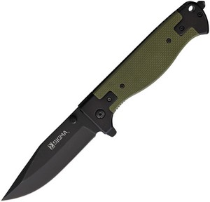 FLNKSB468BGN Falcon Linerlock Pocket Knife Green