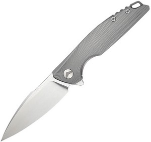 FMR23002A FerraMonster Aurora Rays Framelock Pocket Knife Titanium