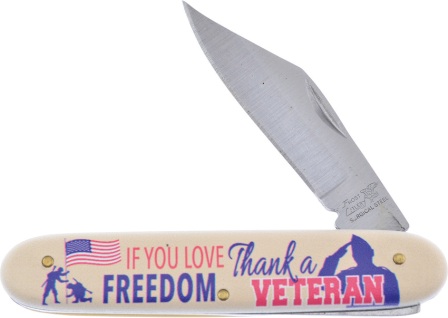 FN224 Frost Cutlery Thank a Vet Folder Pocket Knife