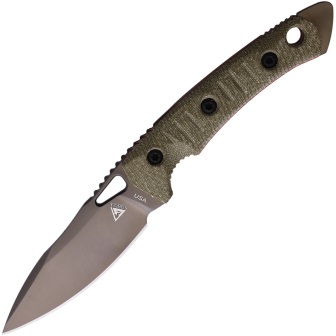 FOB056 Fobos Cacula Fixed Blade Knife OD Green/Red