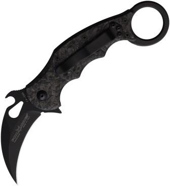 FOX Karambit Linerlock Pocket Knife Fat Carbon Fiber - FOX599CFF