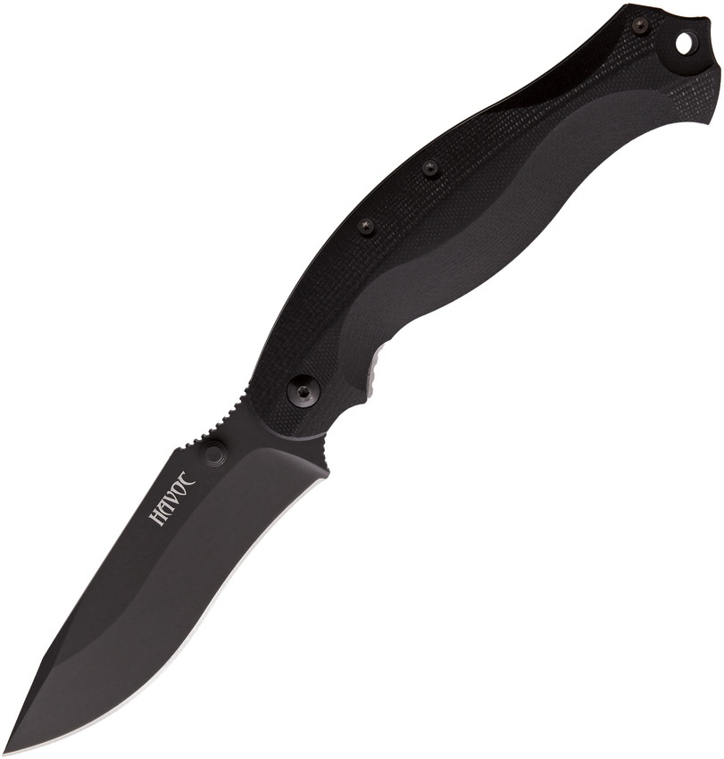 FOXKUHV02TIB Fox Havoc Framelock Pocket Knife Black