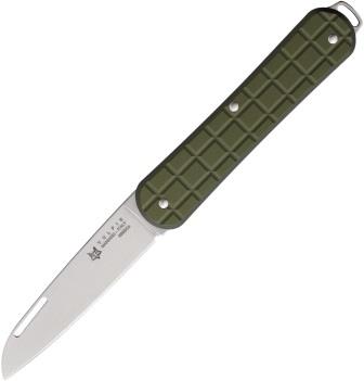 FOXVPGP130MG Fox Vulpis Folder Pocket Knife Green Grenade