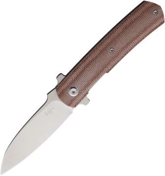 FRDMKHES1M Max Ulys Linerlock Pocket Knife Brown Micarta