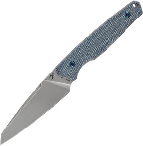 G011A6 Kansept Parr Fixed Blade Knife Blue Micarta