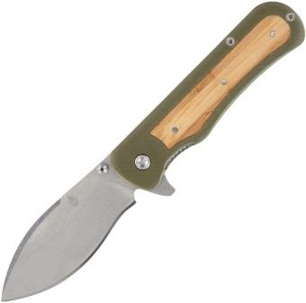 G1066476 Gerber Confidant Linerlock Pocket Knife OD Green Natural