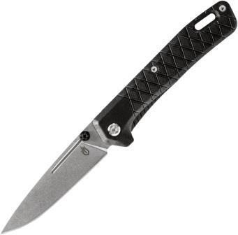 G1071255 Gerber Zilch Blister Linerlock Pocket Knife Drop Point Black Stonewash