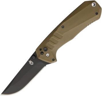 G3571 Gerber Haul Plunge Lock Pocket Knife Spring Assisted Opening Brown