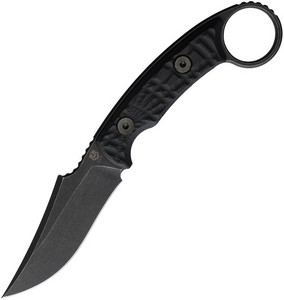 GCKBRCHBK Gahagan Customs Bear Claw Fixed Blade Knife Black
