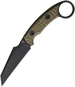 GCKHNBHOD Gahagan Customs Honey Badger Fixed Blade Knife OD Green