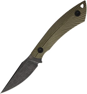 GCKSTHBK Gahagan Customs Steelhead Fixed Blade Knife OD Green