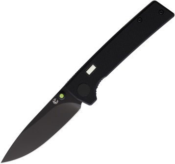 GLR103 Glow Rhino Fermi Linerlock Pocket Knife Black/ Green