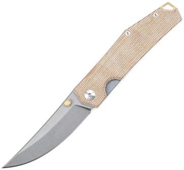 GM10562 GiantMouse ACE Clyde Linerlock Pocket Knife Natural Micarta