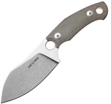 GM11880 GiantMouse GMF1-XL Fixed Blade Knife Green Micarta