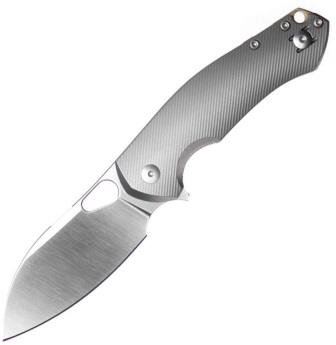 GM12412 GiantMouse ACE Biblio-XL Linerlock Pocket Knife Titanium