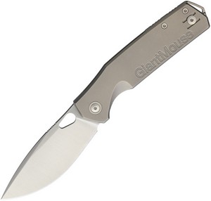 GM13570 GiantMouse Ace Zoobie Framelock Pocket Knife Titanium Elmax