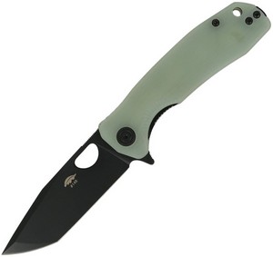 HB1277 Honey Badger Medium Linerlock Pocket Knife Tanto Jade