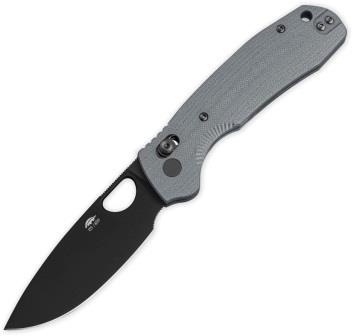 HB6061 Honey Badger Crossbolt Axis Lock Pocket Knife Gray