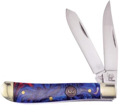 HR212STAR Hen & Rooster Small Trapper Pocket Knife Resin