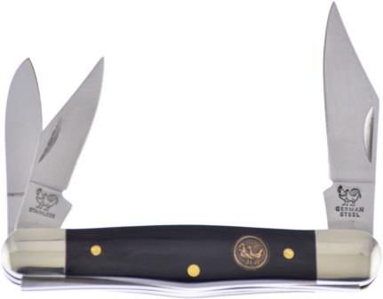 HRI123BH Hen & Rooster Whittler Pocket Knife Buffalo Horn