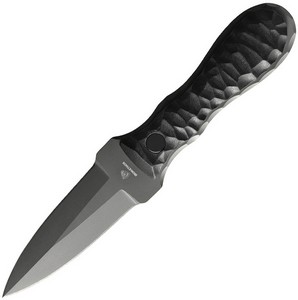 IE11A22F10 Iron Ethos Darkthorn Fixed Blade Knife Black
