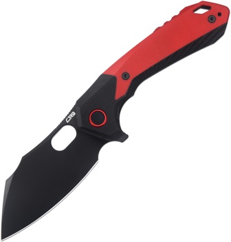 CJRB Caldera Linerlock Pocket Knife Red G10 - J1923BRE