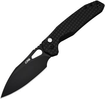 J1931BFST CJRB Frack Black Steel AR-RPM9 Button Lock Pocket Knife