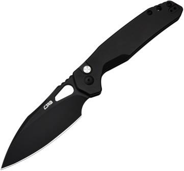 J1931BST CJRB Frack Black Steel AR-RPM9 Button Lock Pocket Knife