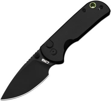 J1934BBK CJRB Button Lock Pocket Knife Black Aluminium AR RPM9
