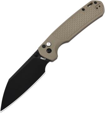 CJRB Large Pyrite Light Button Lock Pocket Knife - J1945LBDE