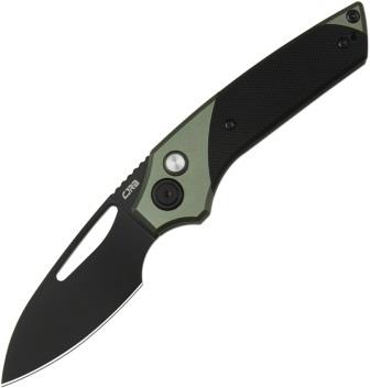 J1949BBK CJRB Version Button Lock Pocket Knife Green