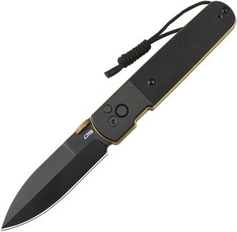 J1951BG CJRB Locust Button Lock Pocket Knife Black