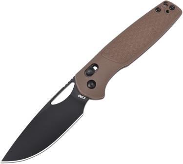 J1952BBN CJRB Acacia Crossbar Lock Pocket Knife Brown