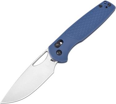 J1952BU CJRB Acacia Crossbar Lock Pocket Knife Blue