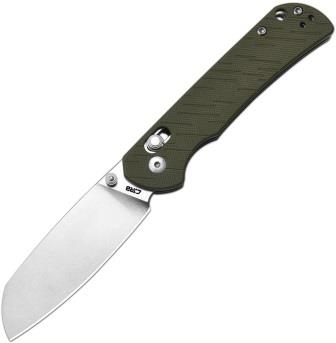 J1953GN CJRB Lyrid Crossbar Lock Pocket Knife Green G10