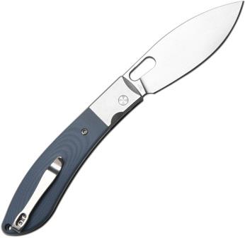 J1959GY CJRB Sasaya Button Lock Pocket Knife Gray
