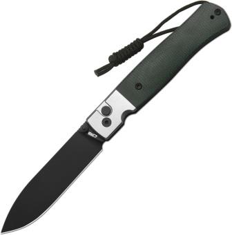 J1961BMGN CJRB Glacier Button Lock Pocket Knife Green
