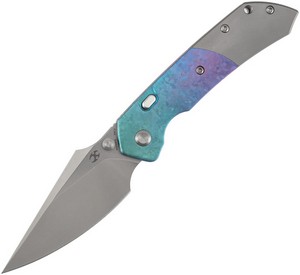 K1034H2 Kansept Fenrir Top Linerlock Pocket Knife Crystalized Titanium