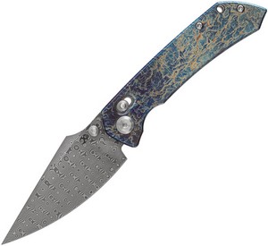 Kansept Fenrir Framelock Pocket Knife Damascus - K1034V10