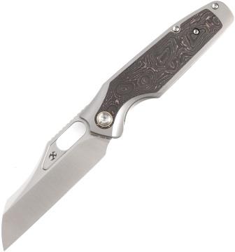K1052A2 Kansept Knives Tuckamore Framelock Pocket Knife Copper Carbon Fiber