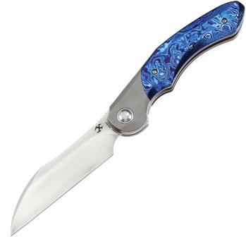 K1059A3 Kansept Cosmos Framelock Pocket Knife Timascus