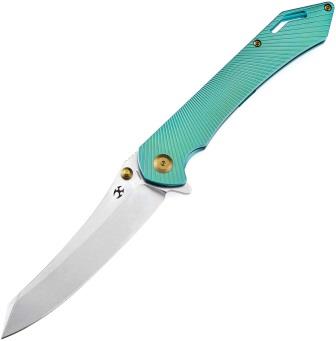 K1060A3 Kansept Knives Colibri Tech Framelock Pocket Knife Green