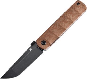 K1064A5 Kansept BTF Linerlock Pocket Knife Brown Micarta
