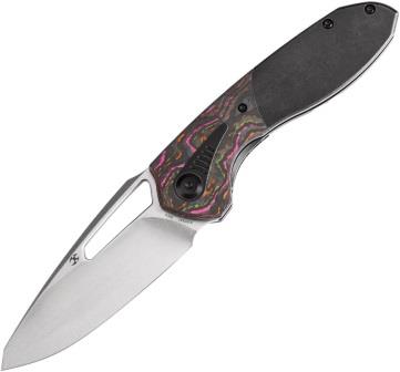 K1075A1 Kansept Thoth Bolster Lock 80s Camo Framelock Pocket Knife