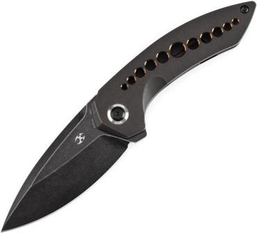 K1077A1 Kansept ODD 21 Framelock Pocket Knife Black SW