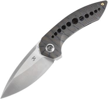 K1077A4 Kansept ODD 21 Framelock Pocket Knife Flame