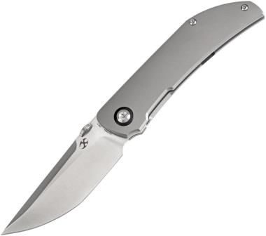 K1078A1 Kansept Tarkin Framelock Pocket Knife Bead Blasted Titanium
